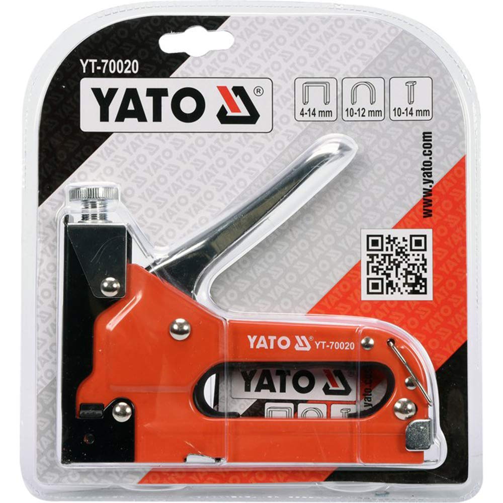 Yato YT-70020 3 Way Staple Gun|Red|Upholstery|Roofing|Decorating|Building finishes|Adjustable Impact Force|Set|Power Tools|Industrial Tools|Three Way|Professional Tools|Stapler|With Staples 2