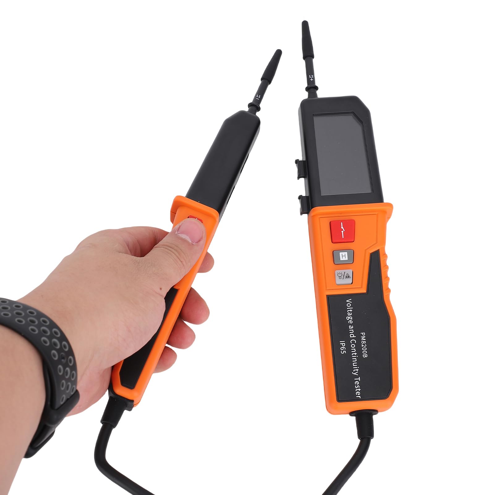Tester Napięcia i Ciągłości, Multimetr Cyfrowy AC DC, Tester 12 V-1500 V z Automatycznym Zakresem i IP65 CAT IV 600, Idealny do Testów Elektrycznych