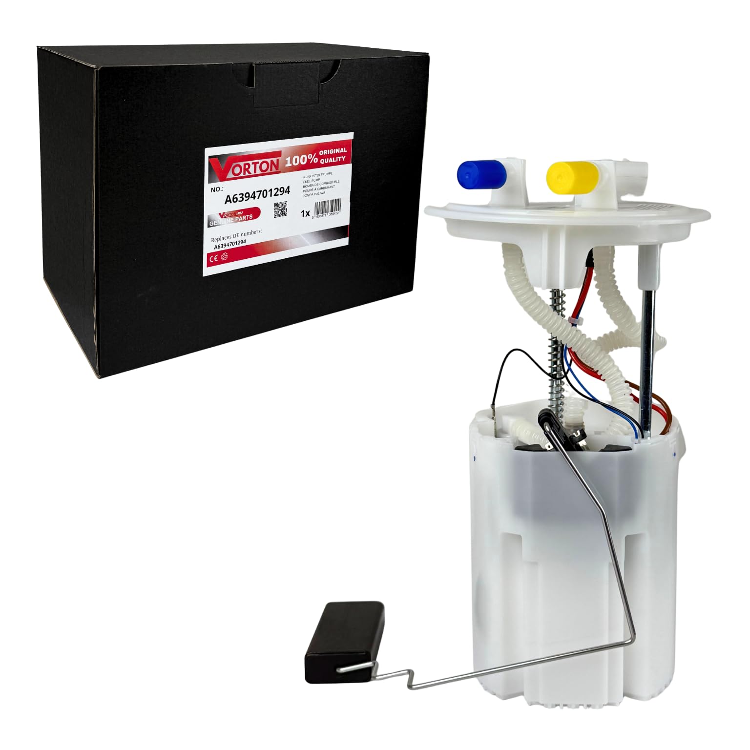 Bomba de Gasolina Eléctrica Sumergida 12 V con Aforador y Flotador Compatible con Mercedes Vito Viano Sprinter W639 W906 1.8 3.2 3.5 3.7 A6394701294