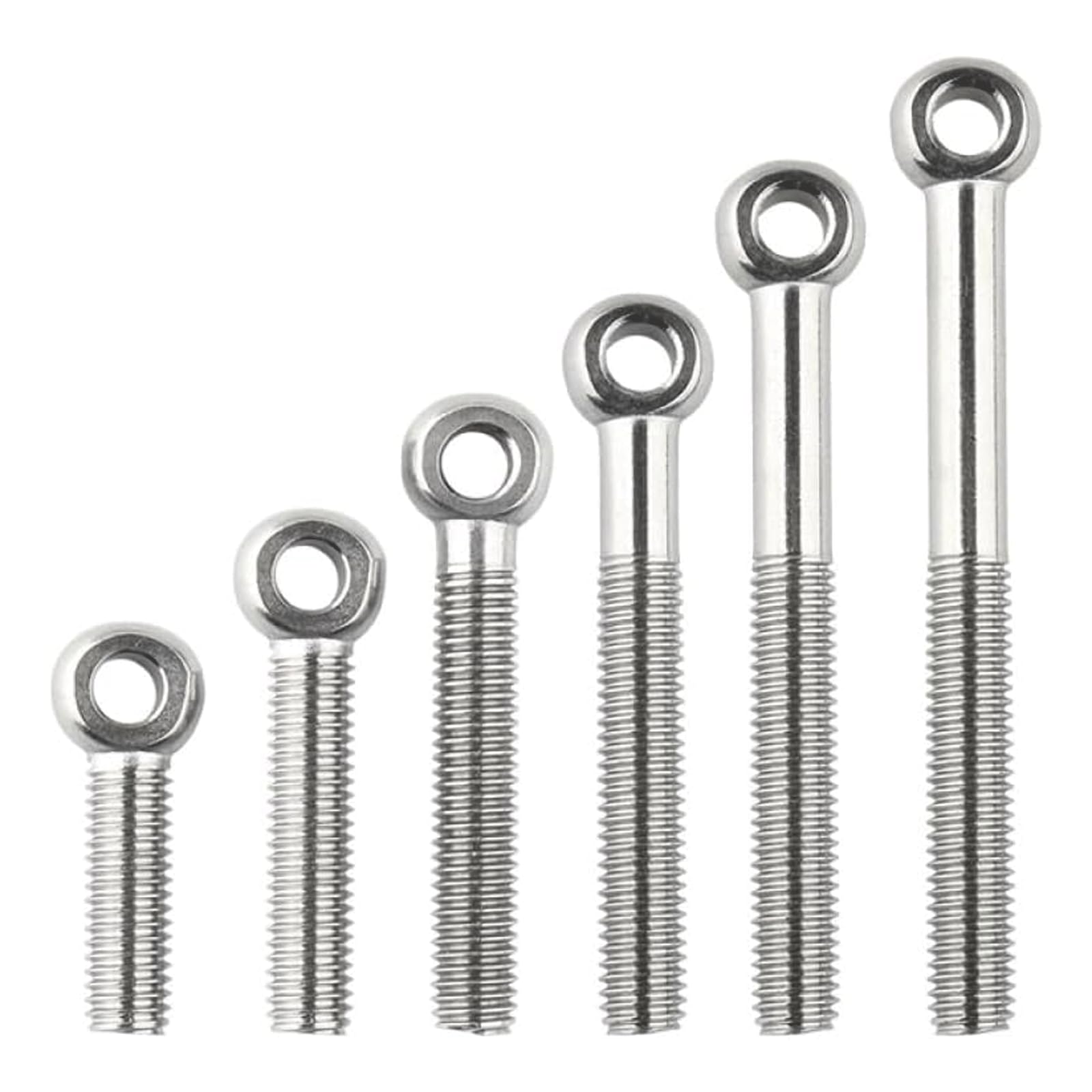 12 Viti Ad Anello M5 In Acciaio Inox 304 - Bulloni Con Occhiello Per Fissaggio E Sospensione - Foto 7