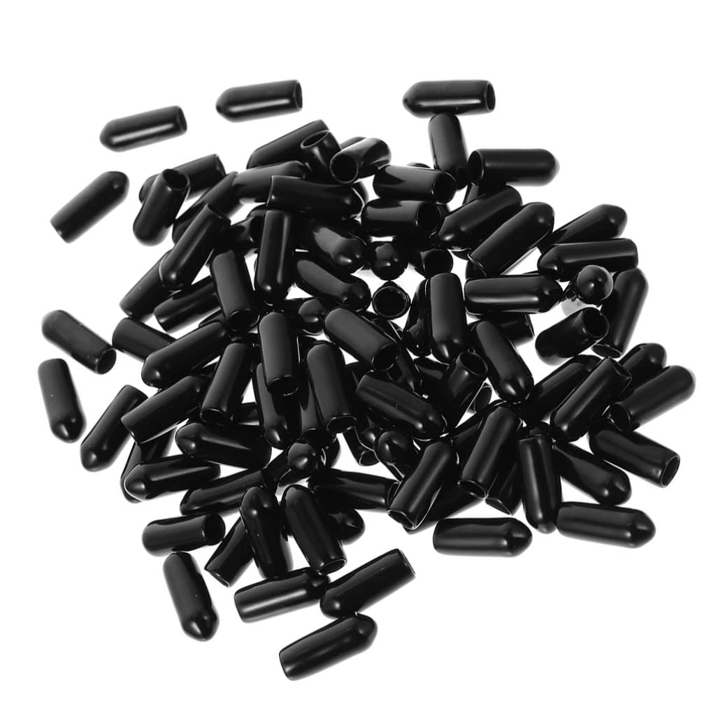 SEWACC Replacement Hair Band Caps Hair Clasp Accessories 100pcs Headband Rubber Ends for DIY Crafts