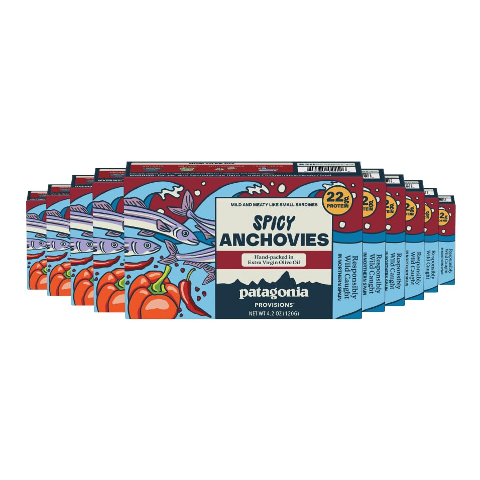 Provisions Spicy White Anchovies | Responsibly Sourced in Spain | 22g Protein & Gluten Fr…