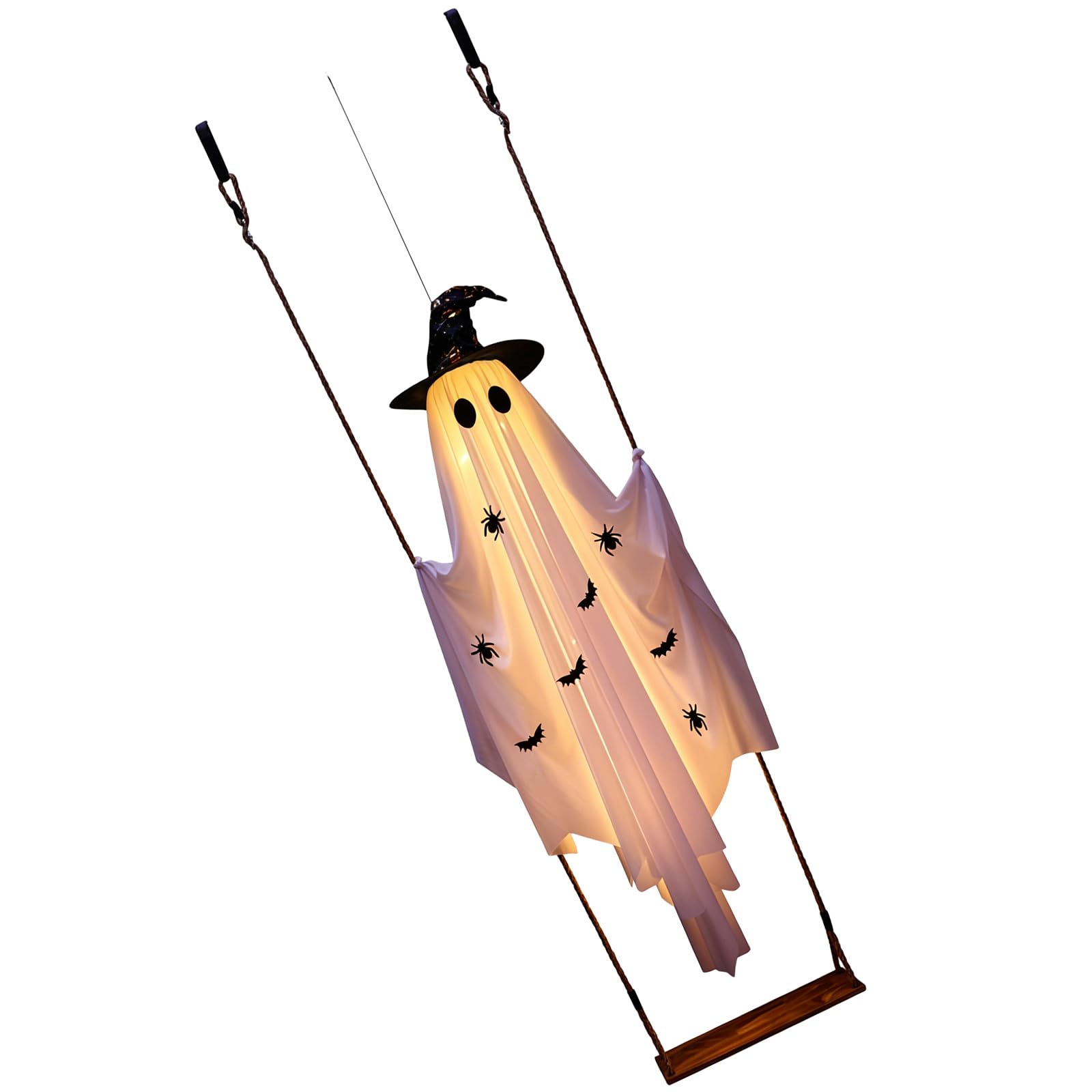 Elnwnnkc Halloween Swing Specter LED Decoration with Lights for Indoor Outdoor Party Decoration Halloween Party
