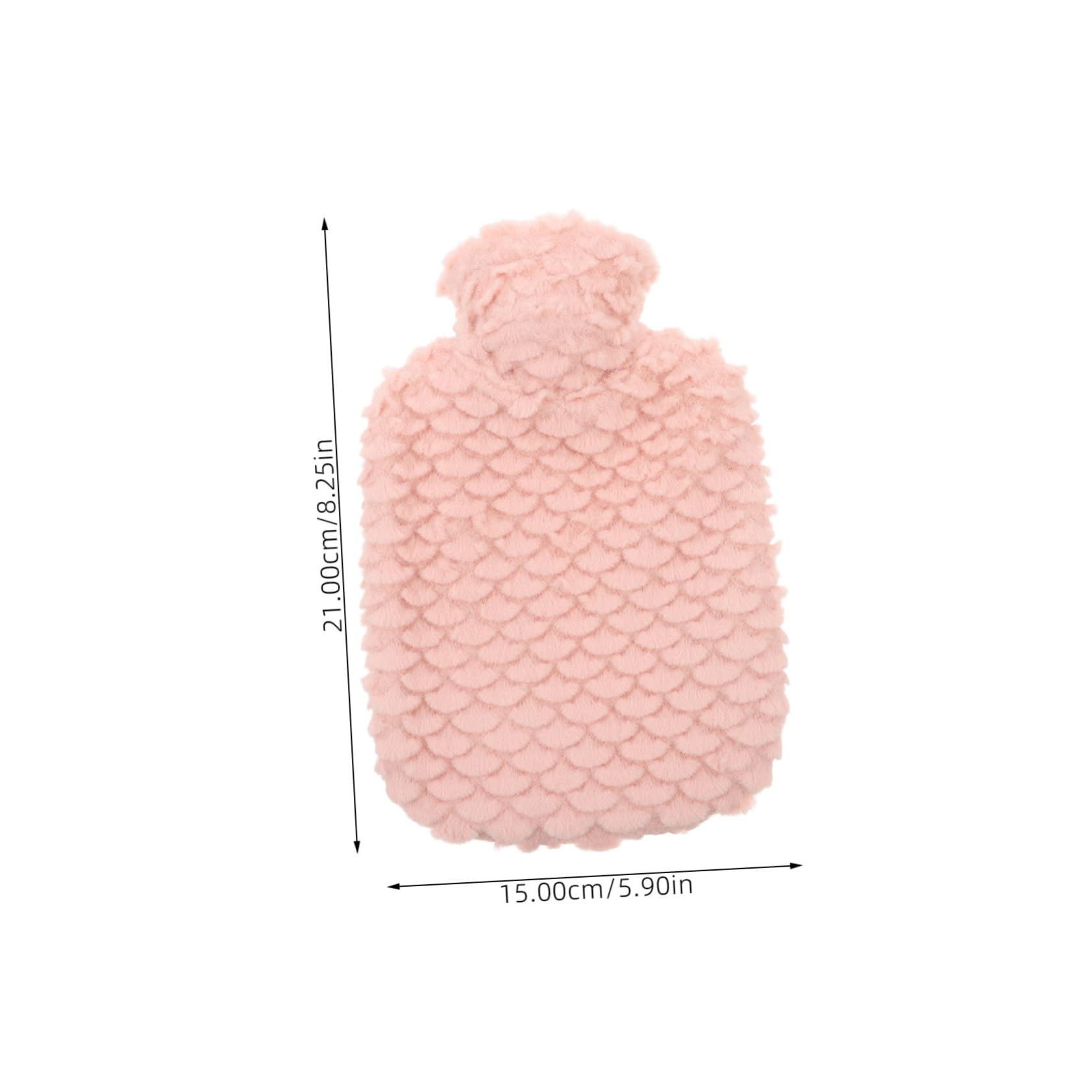 Plush Hot Water Bag Hot Water Bottle Hand Warmer Pouch Belly Warmer Bag Menstrual Water Bottle Hot Water Sack Small Warm Water Bag Refillable Hot Water Bag Pink Artificial Plush FOMIYES