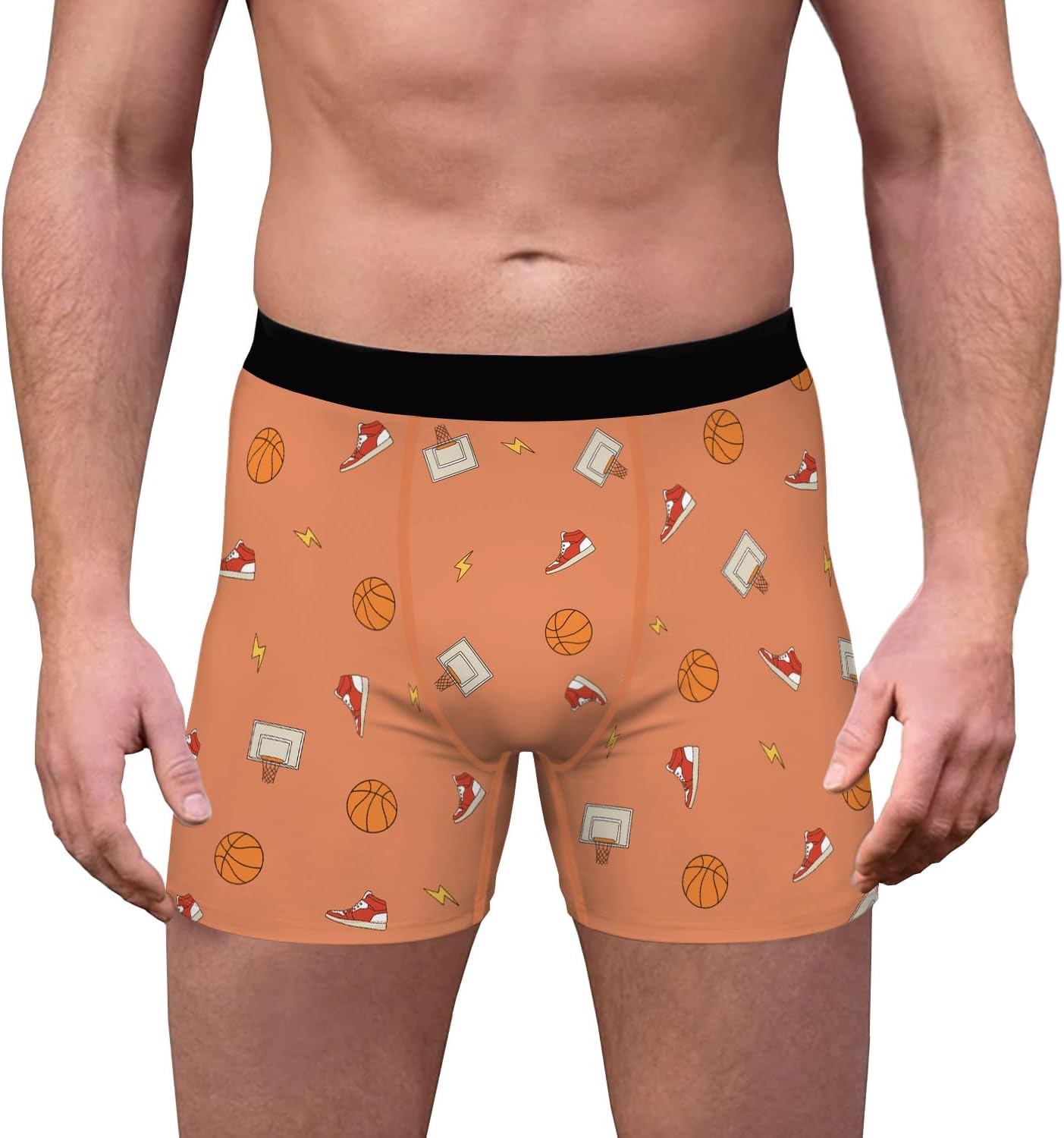 Aueyan Mens Teens Boy Underwear Funny Boxers Unique Boxer Briefs Short Leg - Image 2