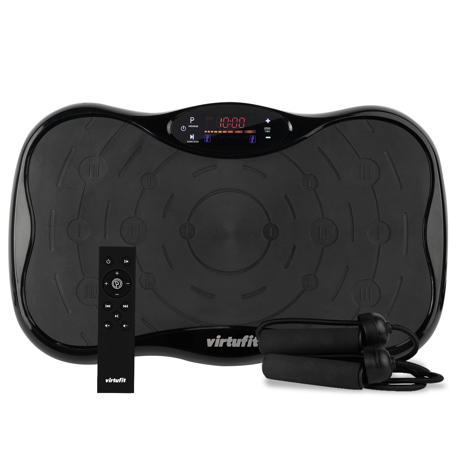 VirtuFit Piastra vibrante fitness – Fitness Powerplate – 10 programmi di allenamento – 99 velocità – Attrezzo per allenamento di resistenza