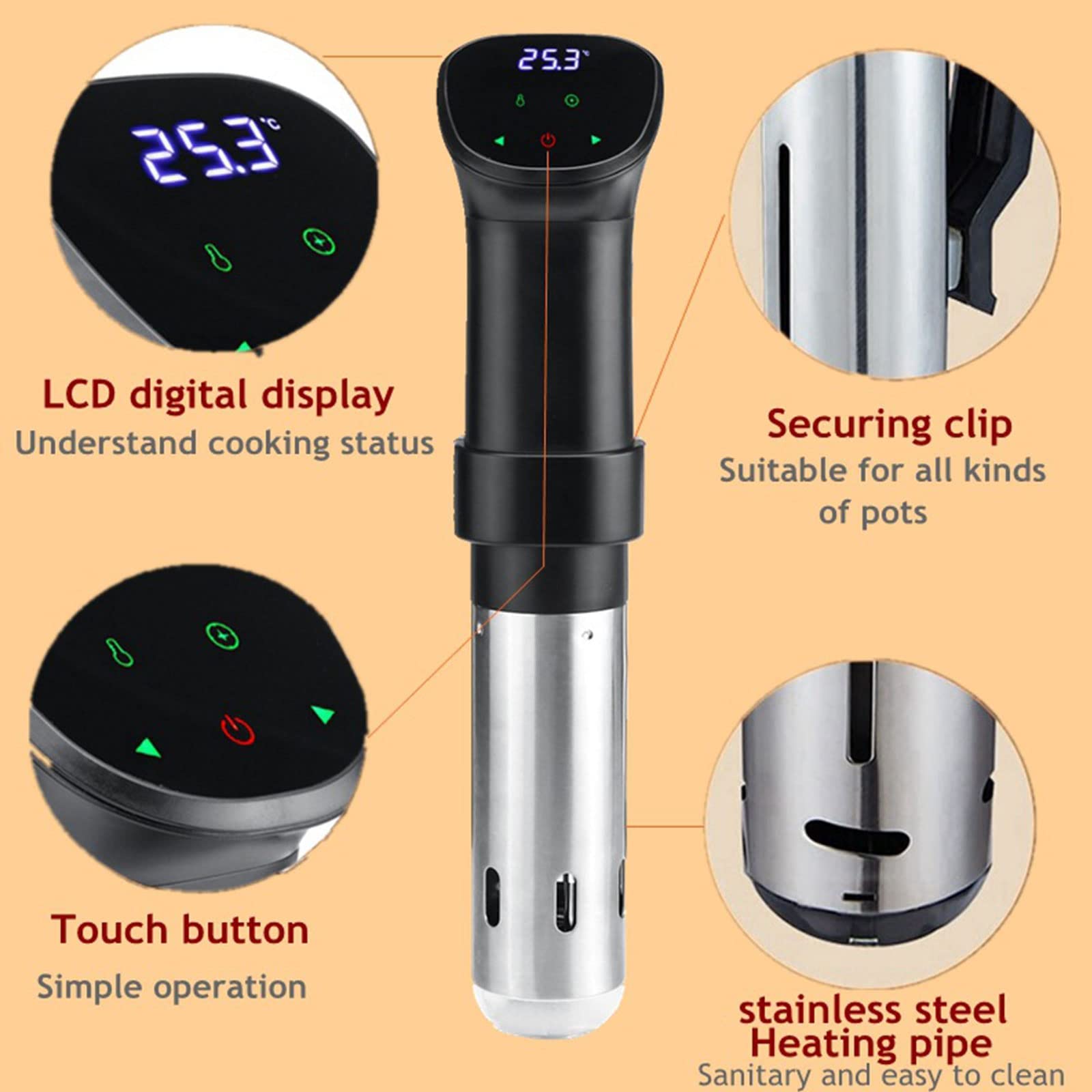 Amazon.com: Sous Vide Cooker Machine, Immersion Circulator Machine