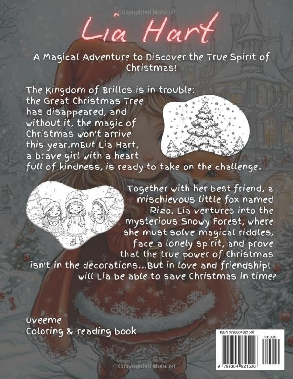 Lia Hart and the Christmas Mystery: A Magical Coloring Adventure: A Heartwarming Holiday Story and Coloring Book for Kids to Spark Creativity, Build ... Adventures of Lia Hart: Magical Journeys) - Image 2