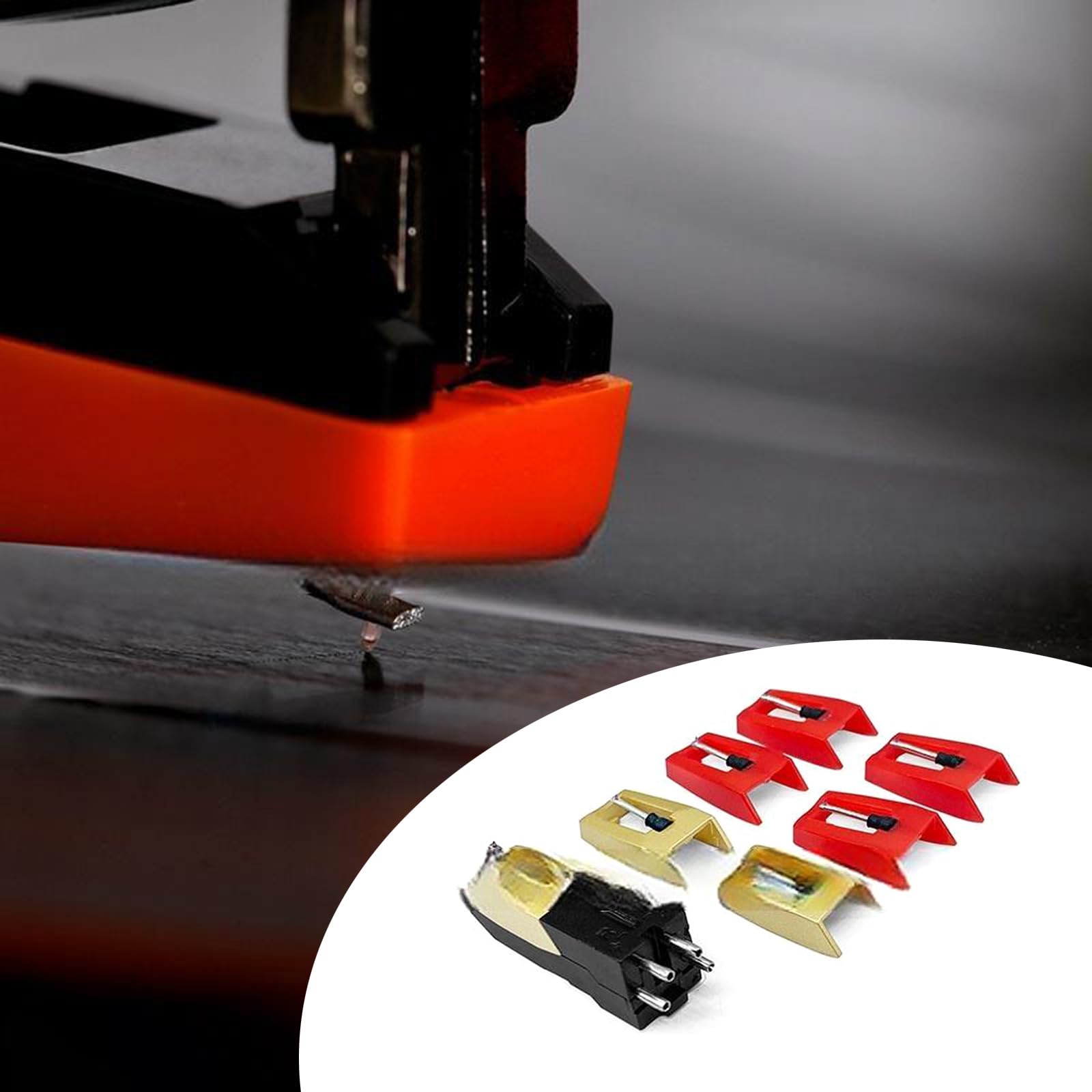 1Set Turntable Needle Set Double Tone Record Player Needle Enhances Sound and Long Time Use