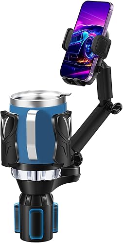 Easkkty Soporte para teléfono con soporte y base expandibles, soporte universal mejorado para teléfono celular (ajustable) con soporte largo para