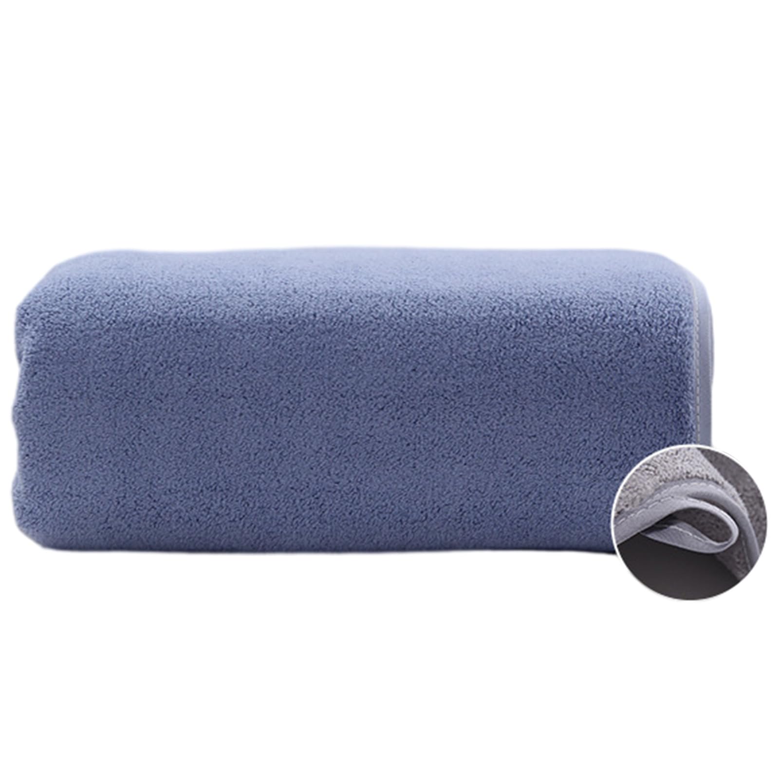 Carotoe Blue Velvet Large Bath Towels Super Absorbent, Soft Travel And Sports Towels Coral Velvet Bath Towel