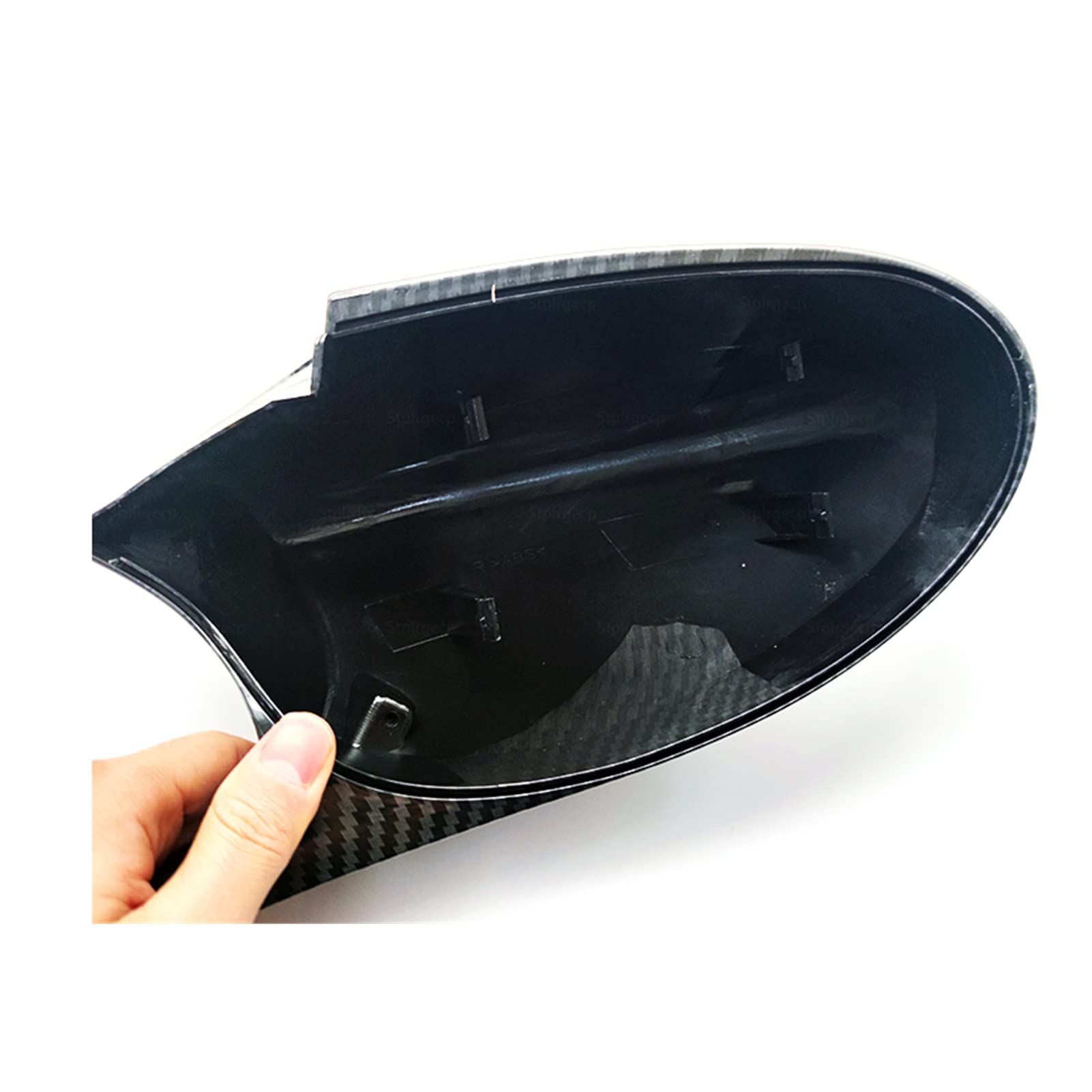 Viviance Styl M3 Wzór ABS Pokrowce na lusterka boczne kompatybilne z BMW E81 E82 E87 E88 E90 E91 2005-2007 E92 E93 2006-2009 - wzór z włókna węglowego