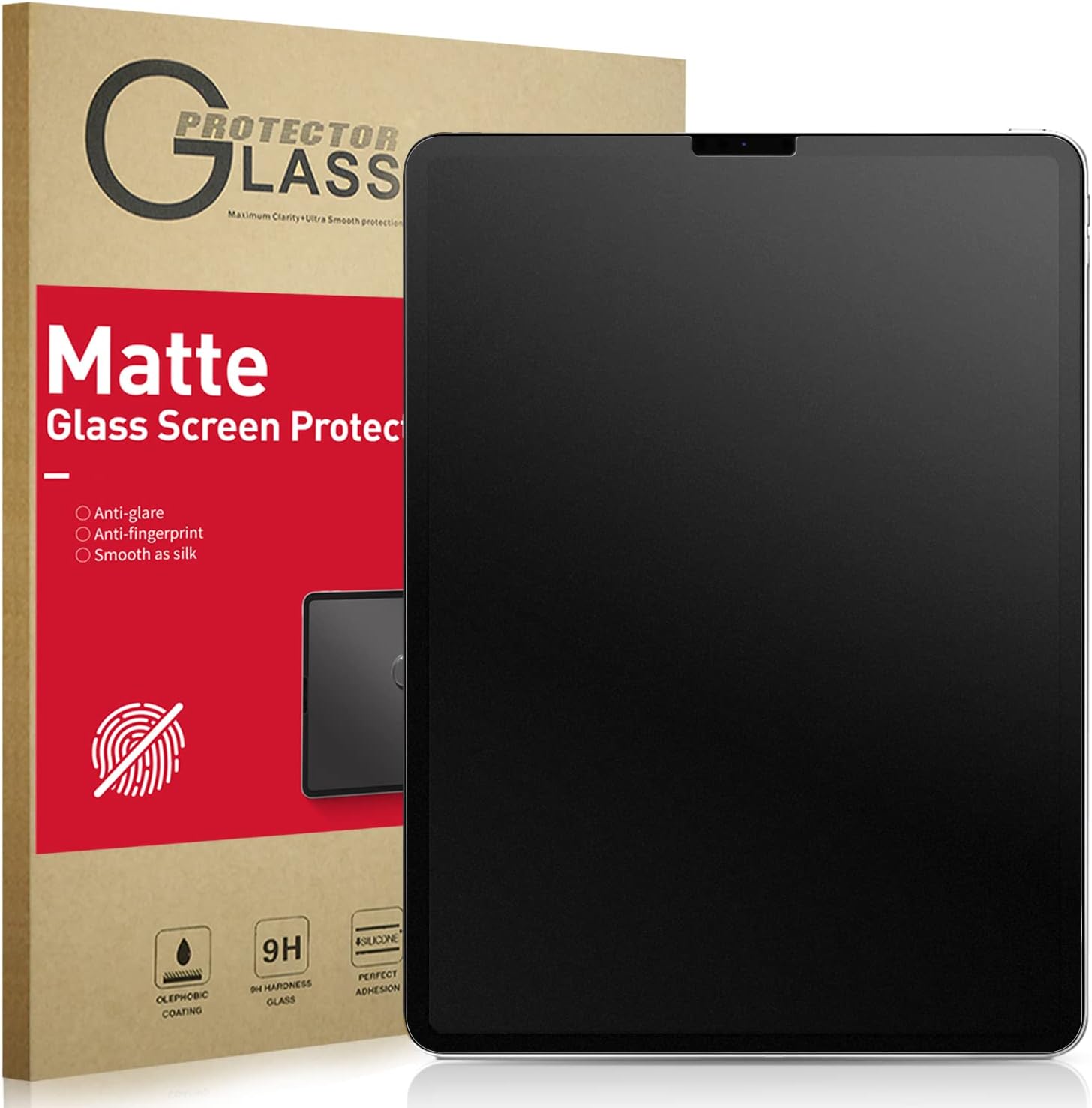 Ambison[1 Pack Matte Glass Screen Protector Compatible with iPad Pro 11/iPad Air 5/Air 4th Generation, Anti Glare&Fingerprint/Smooth as Silk/Tempered Glass Scratch-Resistant