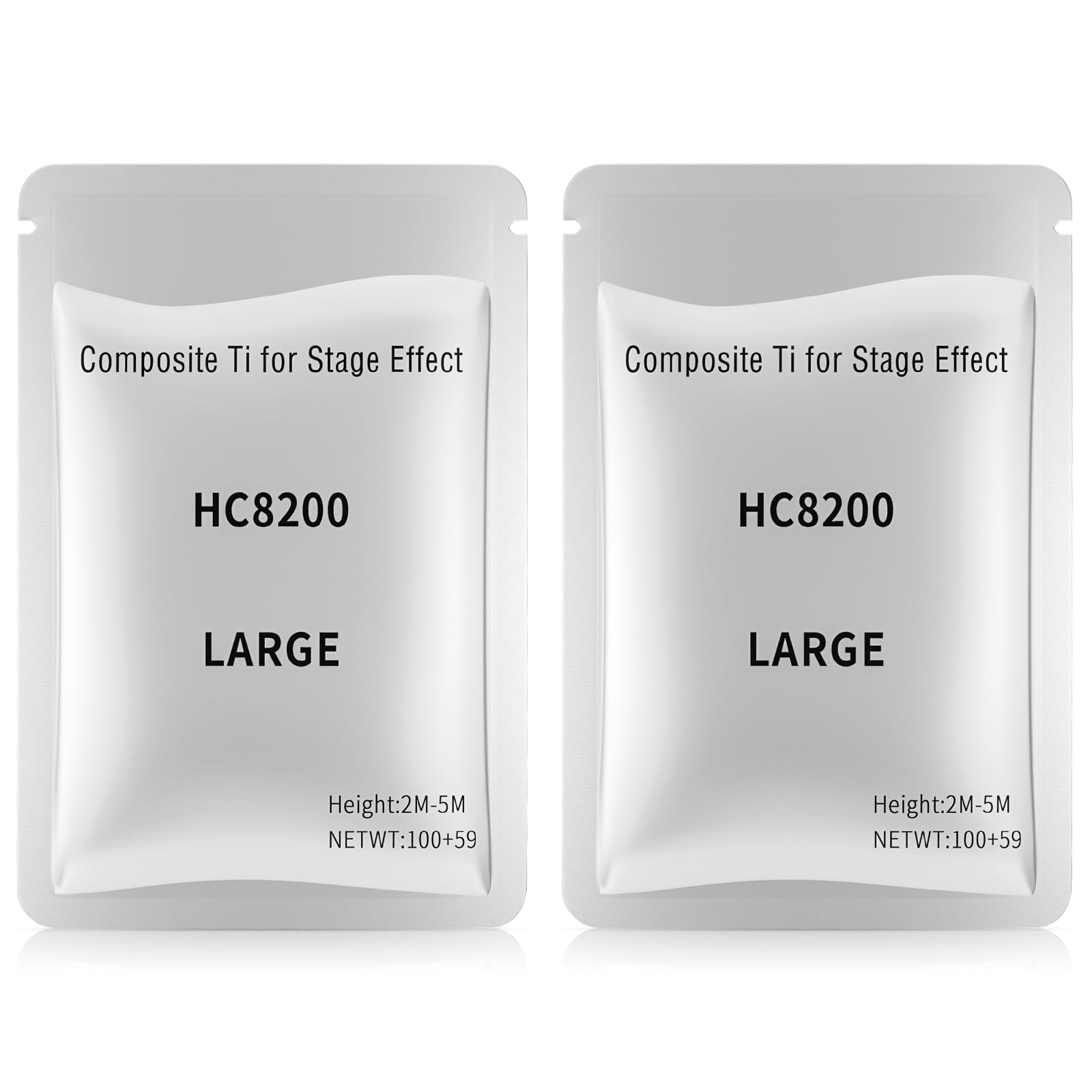 2Pcs Polvere Professionale della Macchina di Effetto della Fase, Polvere di Titanio Composito (100g) per la Macchina Speciale del Partito di Nozze di Evento