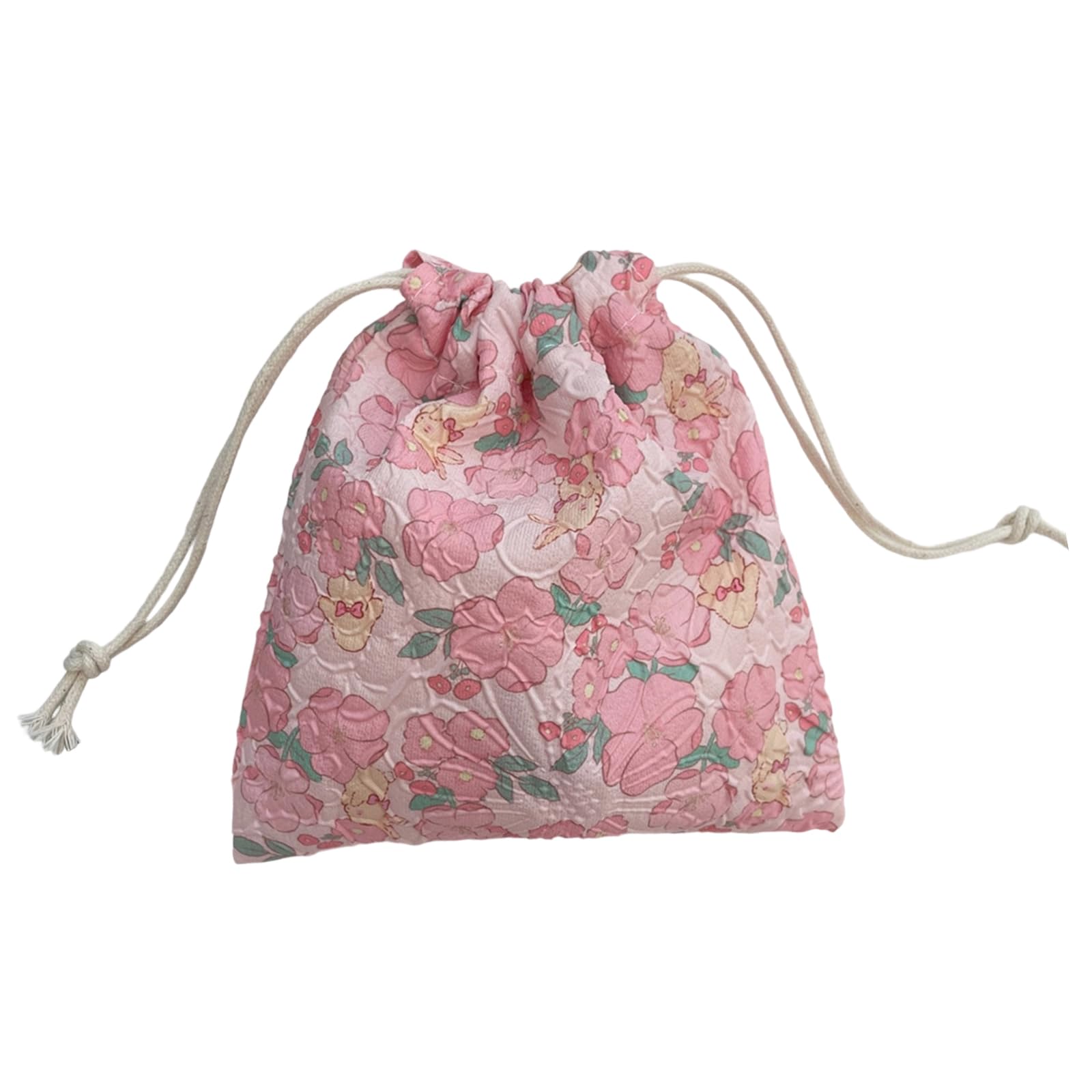 CAZSTYK Cartoon Design Makeup Bag Drawstring Closure Portable Accessory Pouches Multipurpose Cosmetic Carry Bag Toiletry