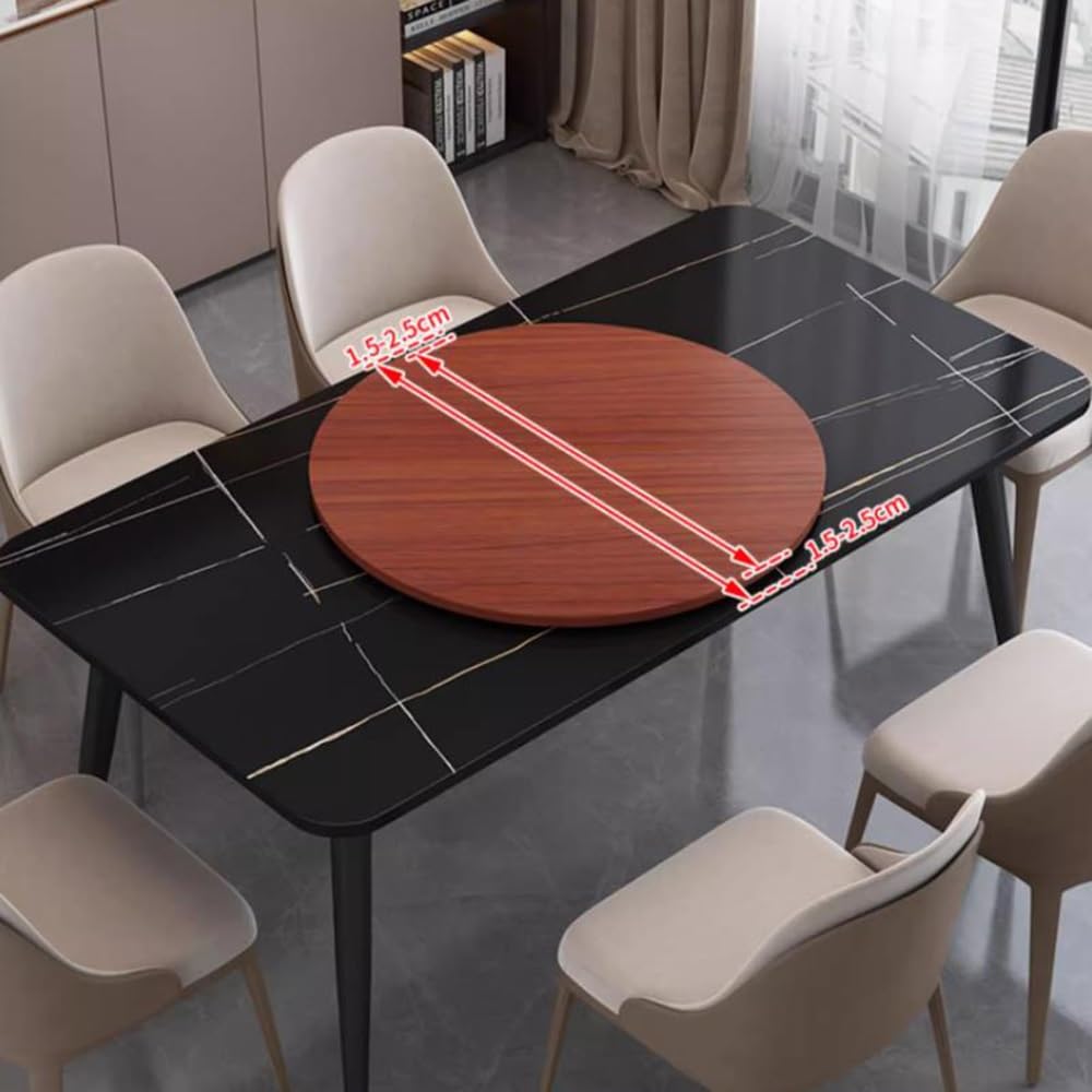 Extra Grande Bandeja Giratoria De Madera 100cm Lazy Susan Plato Giratorio Redonda 60 80 90cm Bandeja De Servicio Giratoria Manual - 6 Estilos, 12 Tallas(Gold Oak,80cm/32in)