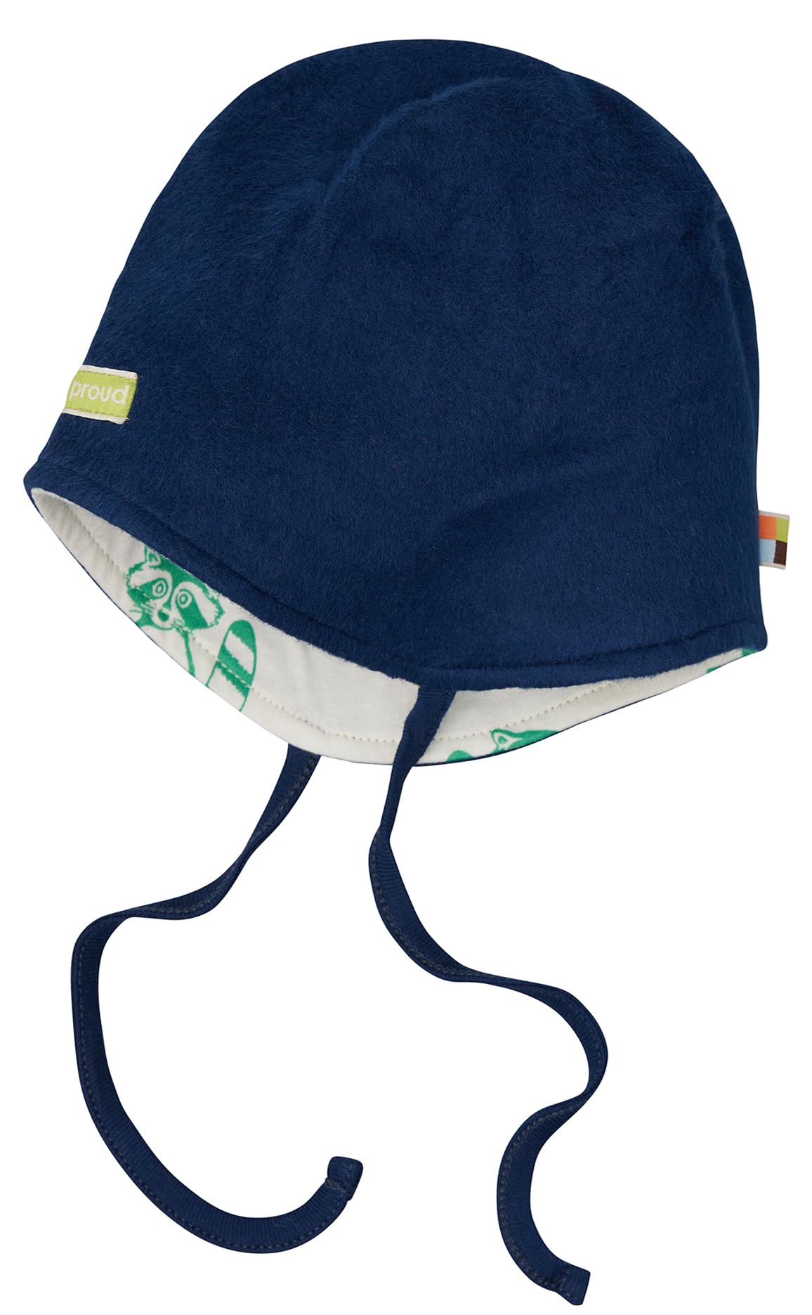 loud + proud Unisex Kinder Zum Wenden aus Baumwoll-Fleece, GOTS Zertifiziert Mütze