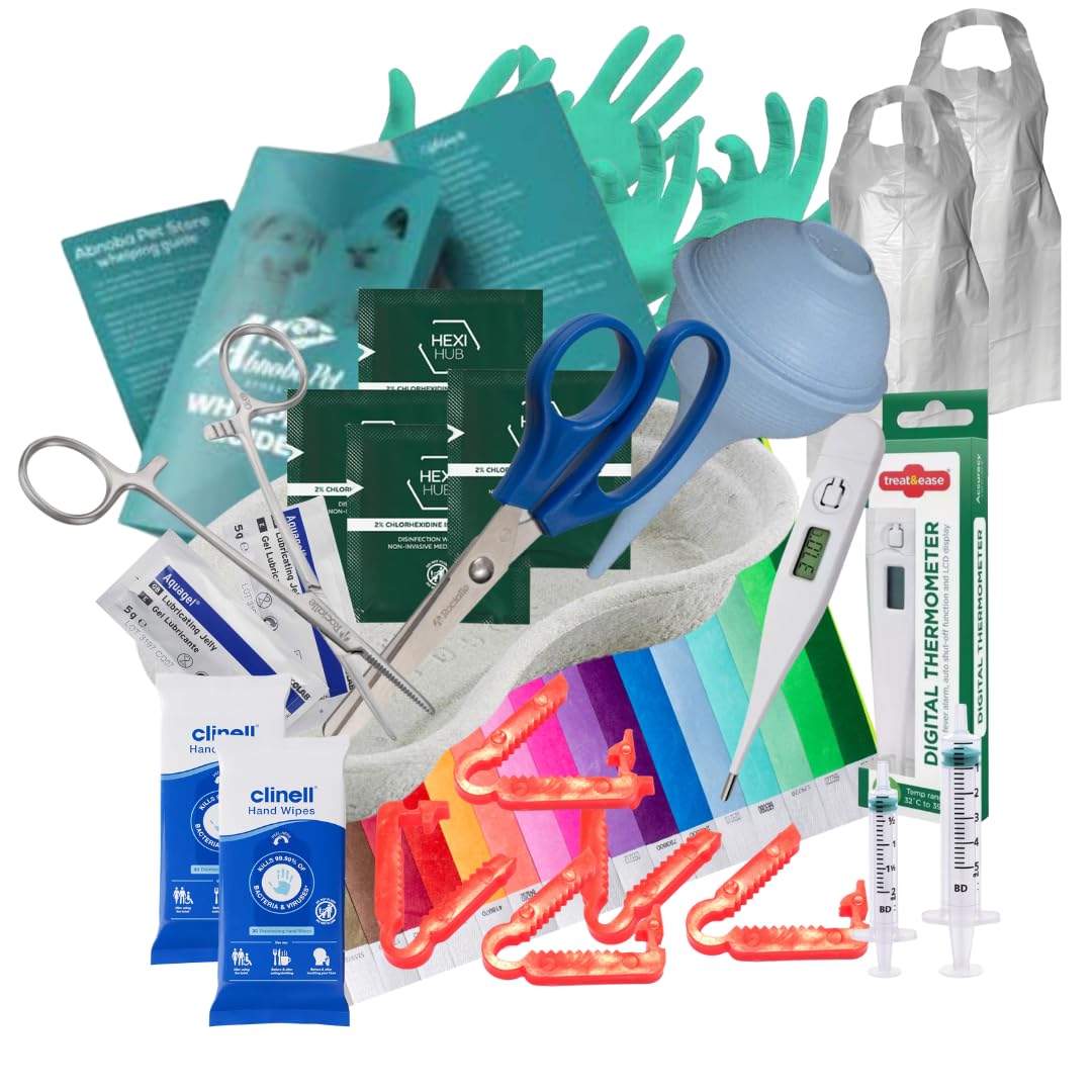 Abnoba Pet Store Alpha Dog COMPLETE Puppy Whelping Kit Aspirator, puppy birthing supplies, FREE Welping Guide Docs (173)