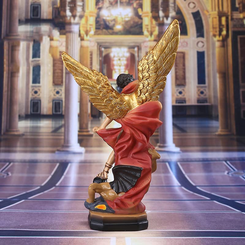 Estatua San Miguel Arcángel 22 cm Resina Multicolor miniatura 4