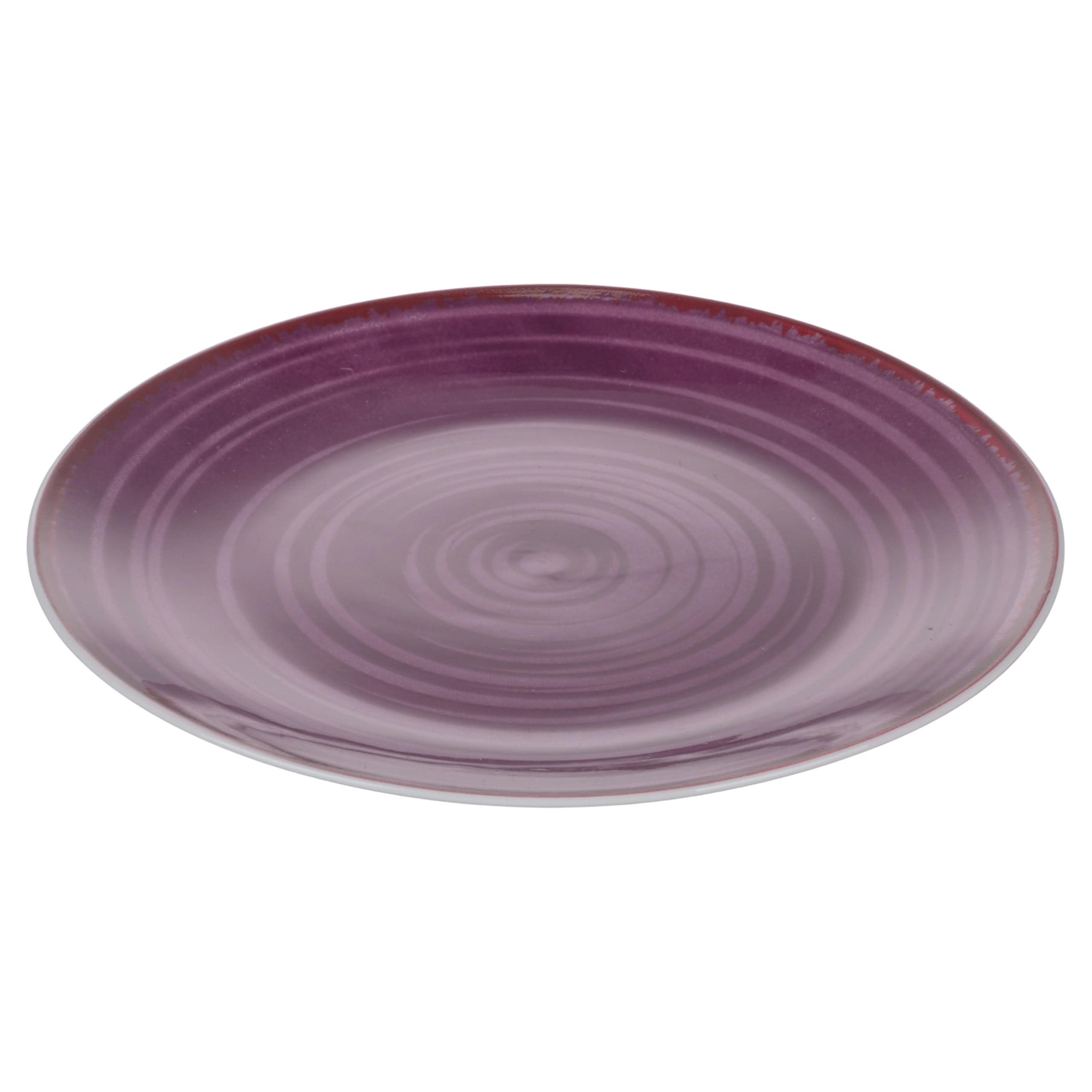 Set 6 Piatto frutta in porcellana, Baita Purple