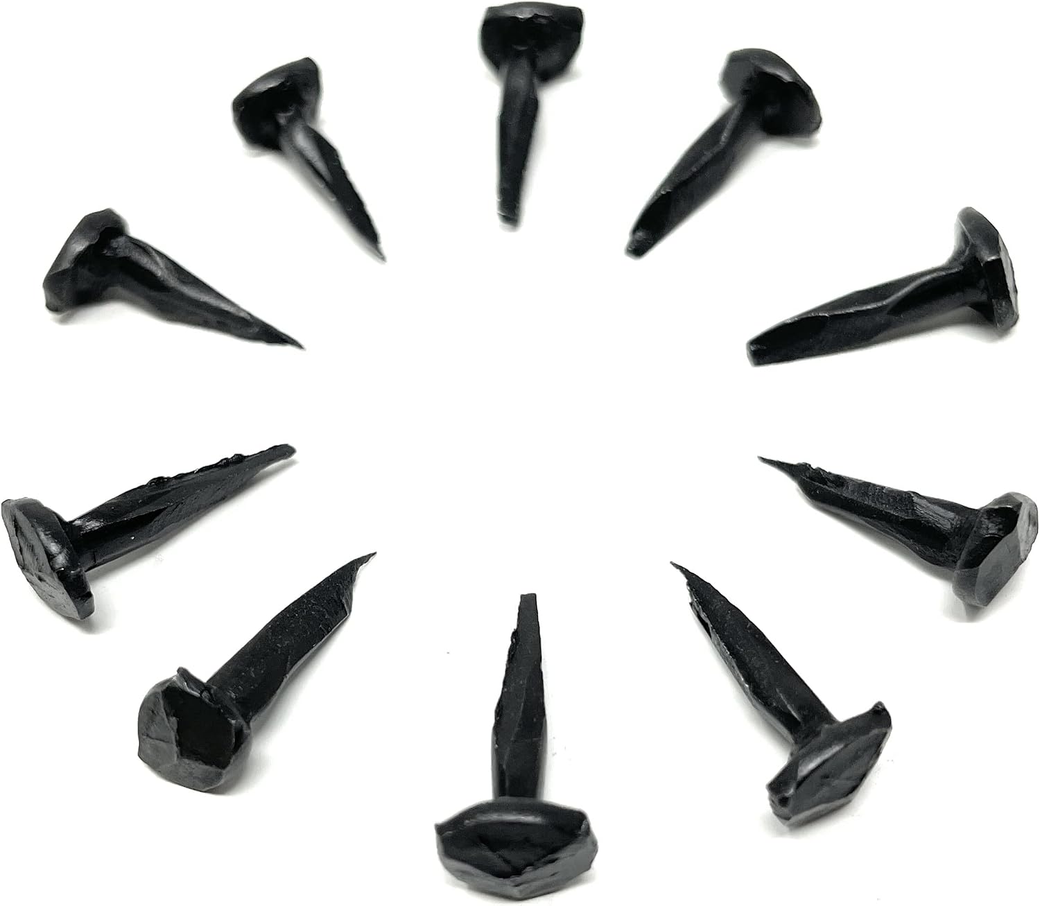 Clavos decorativos antiguos de cabeza forjada de 5/8 pulgadas, 50 unidades miniatura 1