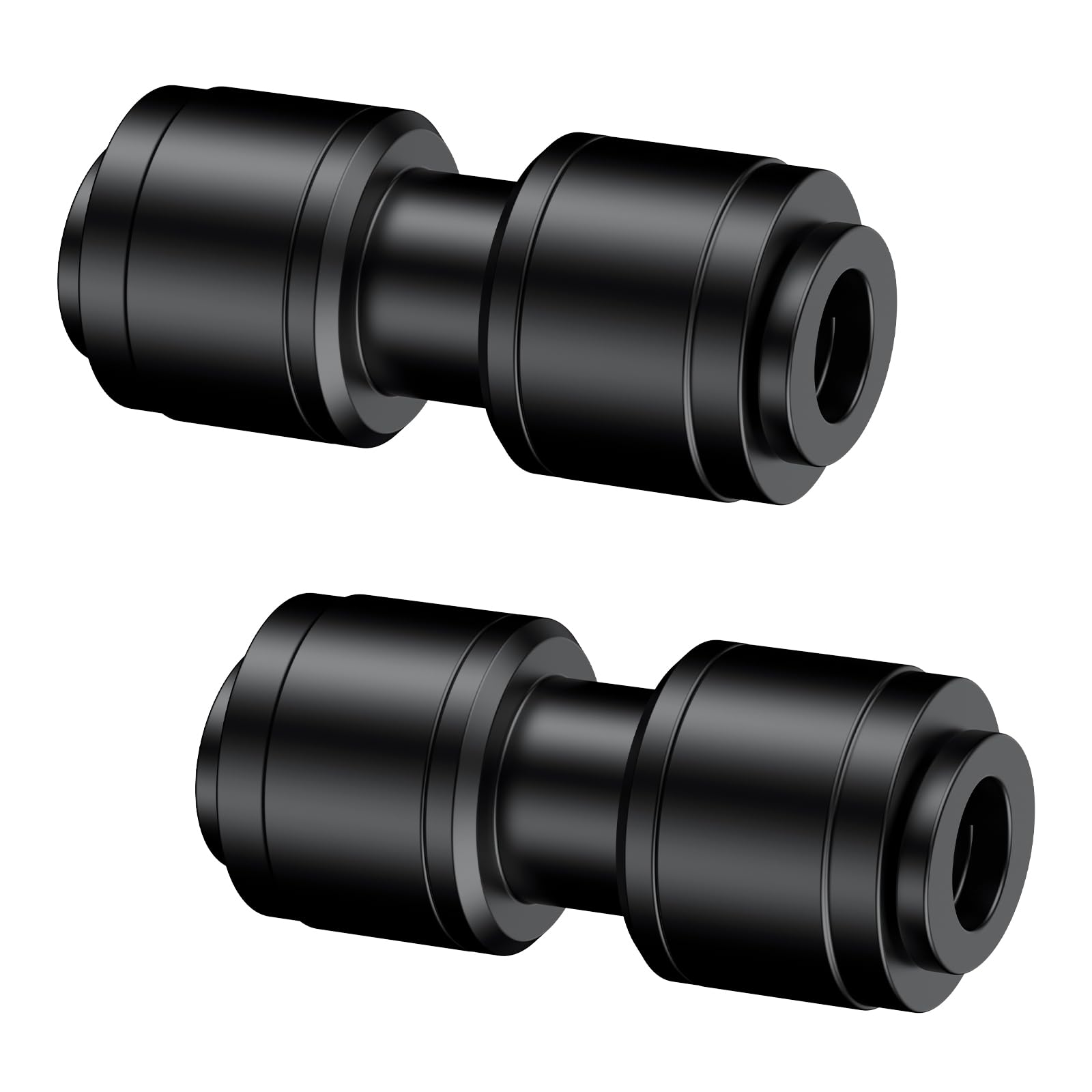 Pawfly 15 Pcs Quick Connect 0.64 CM Drip Irrigation Coupling Connectors, Push-to-Fit 2-Way Coupling Fittings, Universal Straight Fittings for 0.64 CM Irrigation Tubing, Anti-Leak Drip Irrigation Parts