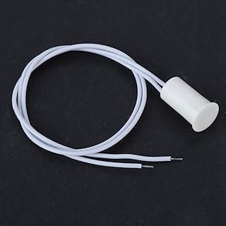 Security Sensor Magnetic Switch,10pcs Wired Security Window Gate Contact Sensor Alarm Magnetic Reed Switch Cylindrical Magnetic Door Sensor