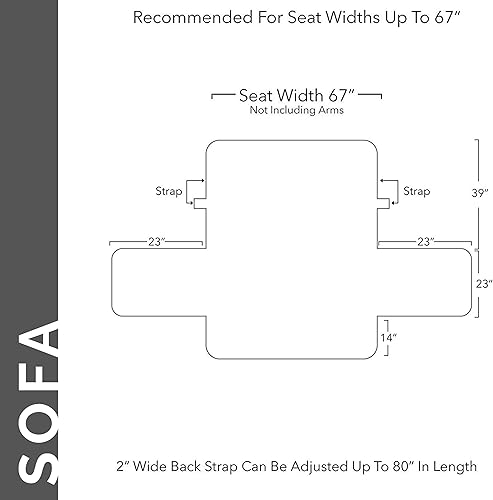Miniatura 2 de Elegant Comfort Protectores acolchados para muebles, diseño sólido e impreso, fundas reversibles con correas elásticas y bolsillos inteligentes,