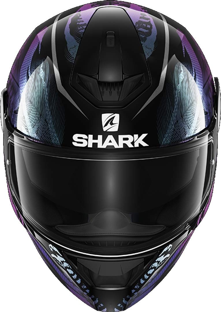SHARK NC Casque Moto Femme, Noir/Violet, XL