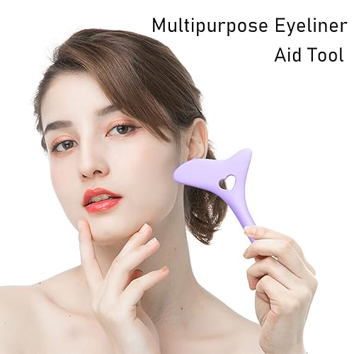 Miniatura 3 de 2 plantillas de delineador de ojos de silicona con punta alada, delineador de ojos, plantilla de lápiz de cejas, reutilizable, ahumado, sombra de