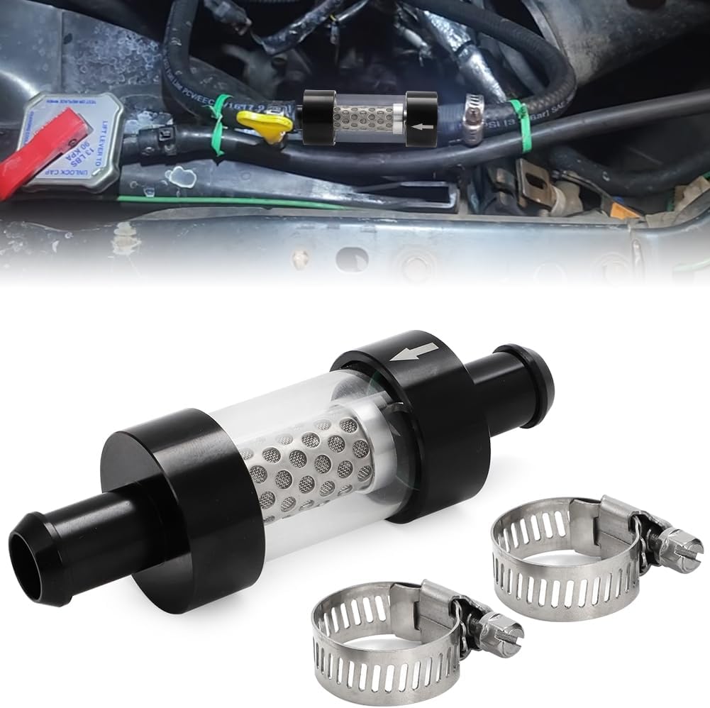 JEGS 53262 Inline Coolant Filter [1 1/2 in. OD, Silver