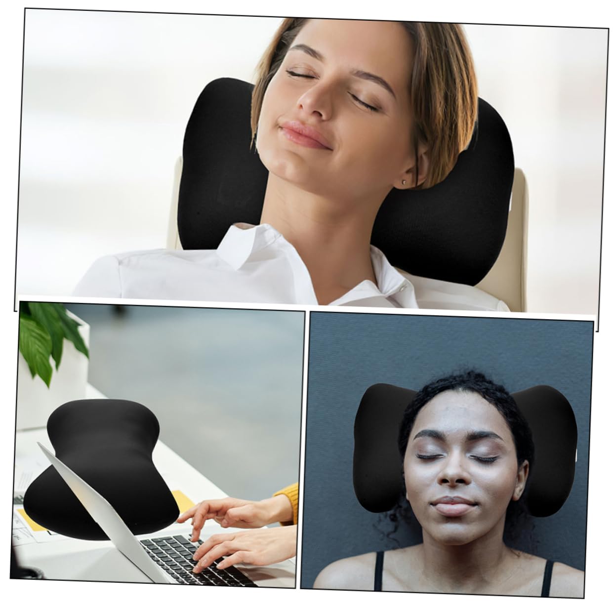 VANZACK 4piezas Almohada De Viaje Cervical Portátil De Almohada De Apoyo para Cuello para Oficina y Camping