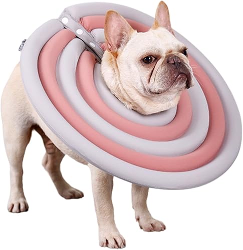 Collar para mascotas, collar para perro Elizabeth para recuperación de cirugía, collar electrónico ligero, cubierta protectora con capucha