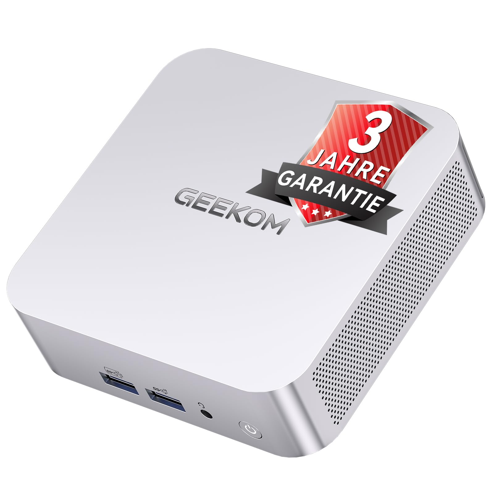 GEEKOM Mini PC A7 Windows 11 Pro Vorinstalliert mit Ryzen 5 7535HS, 1T SSD 16GB DDR5(Erweiterbar, nicht LPDDR)Mini Desktop Computer | 8K-Quad-Display | 2,5G LAN | SD-Karte für Kreativität/Office/Home