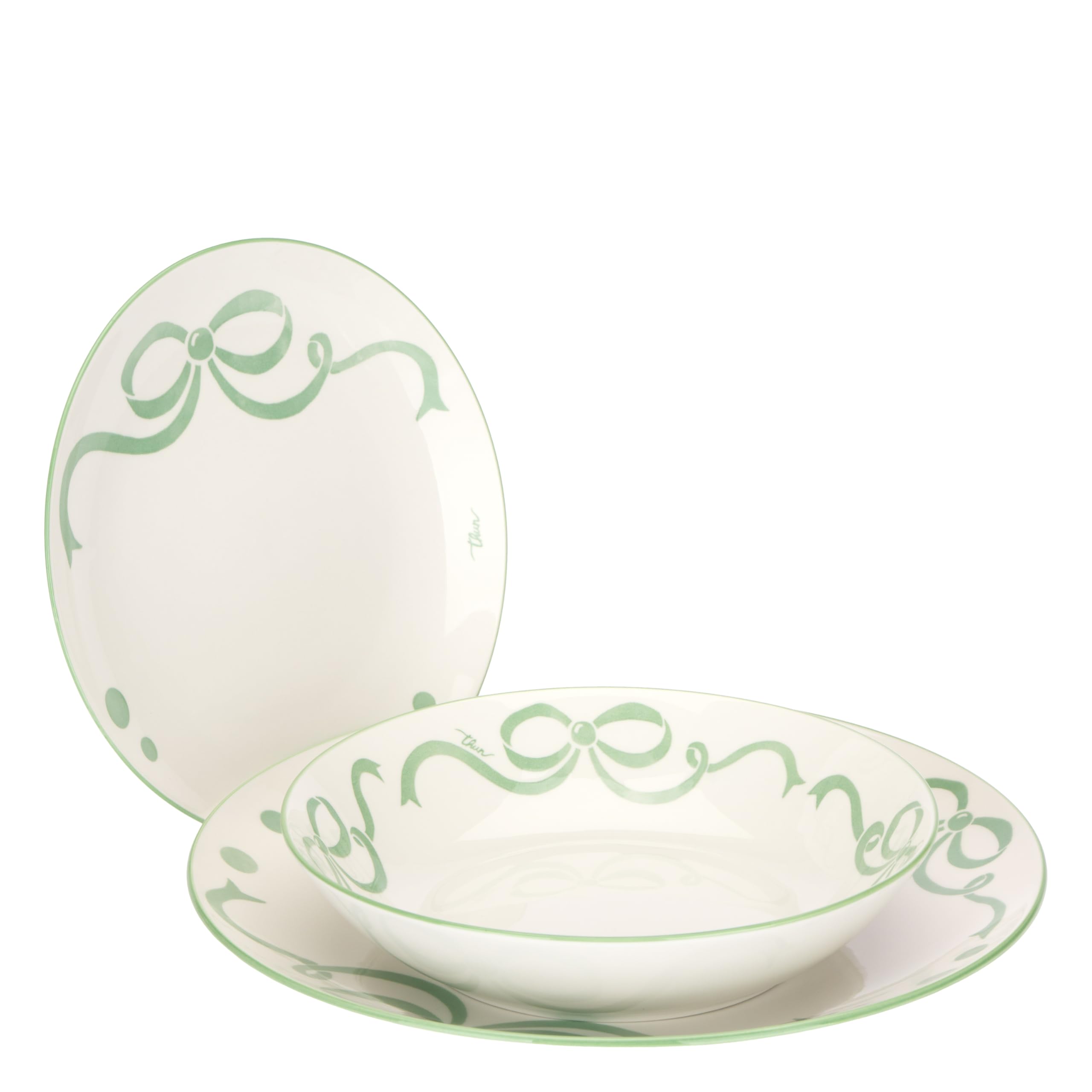 THUN - Set Piatti 18 pezzi con Fiocco,D20,5 / D27 / D19