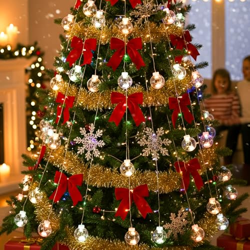 Image of Gigawatts Fairy Curtain String Light with Ball Shape Orbs 138 LEDs 2.5m Indoor & Outdoor Decoration Lights for Home Diwali Christmas Wedding and Party (Pack of 1, Multicolour)