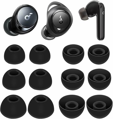 Compatible con Soundcore Space A40 Life P3, auriculares de silicona de repuesto, accesorios de silicona para tapones de oídos, accesorios