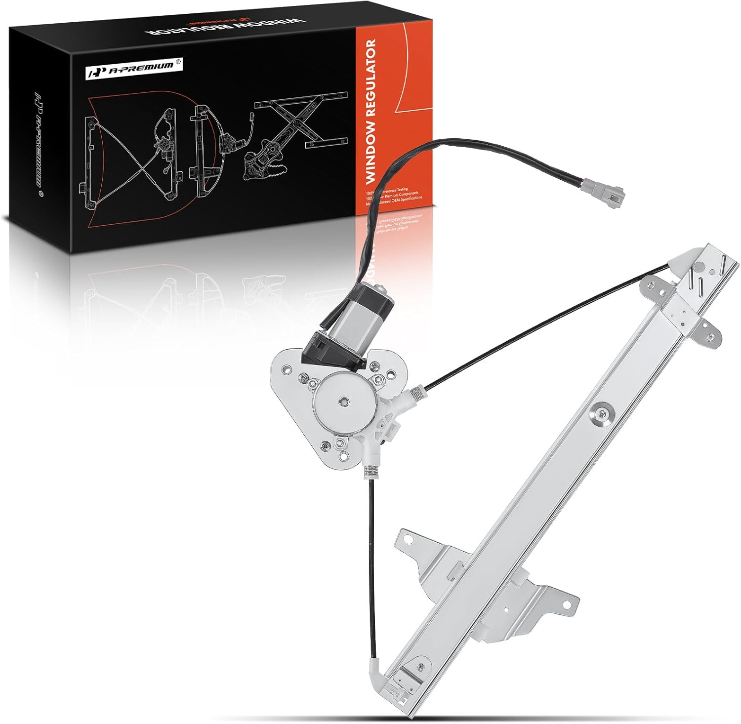 A-Premium Power Window Regulator with Motor Front Passenger Side Compatible with Geo Prizm Toyota Corolla 1993-1997 Front Right Passenger Side