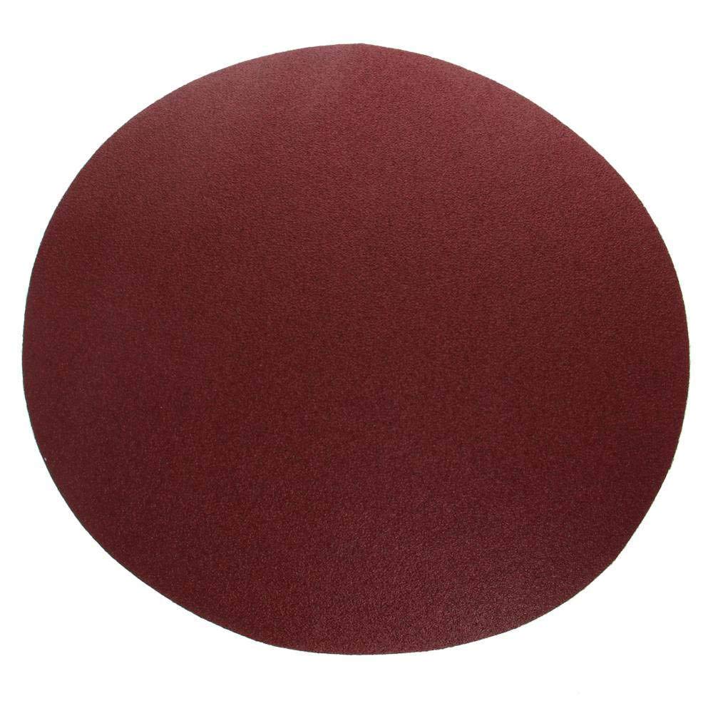 2/5/8 pezzi carta vetrata adesiva rossa 12 pollici senza foro utensile per levigatura abrasiva tonda allumina grana 40/60/80/100, grana 100 x5 pezzi