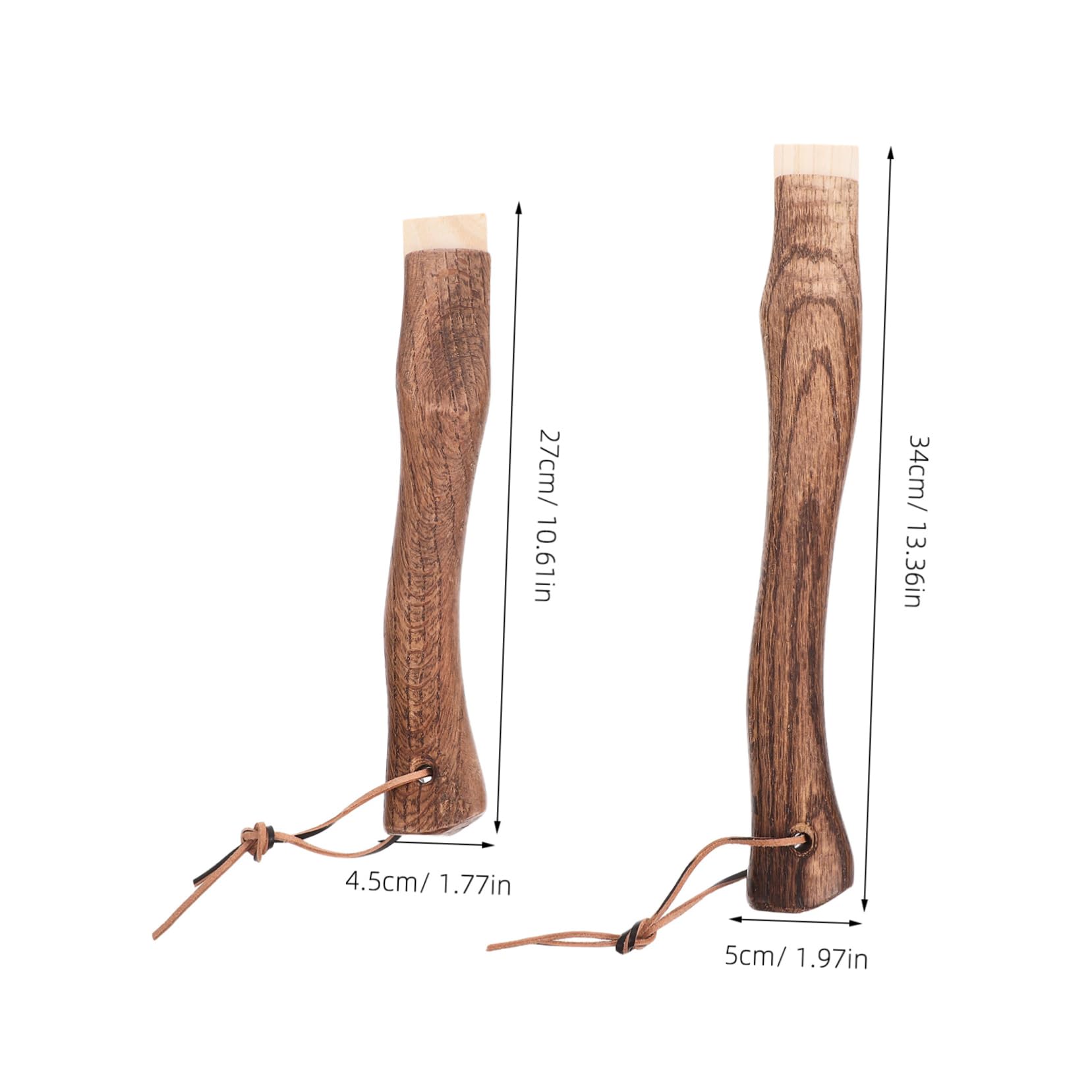 ARTIBETTER Ergonomic Short Axe Handle for Hatchet Hammer Wooden Replacement Handle Curved for Comfort Solid Wood Construction