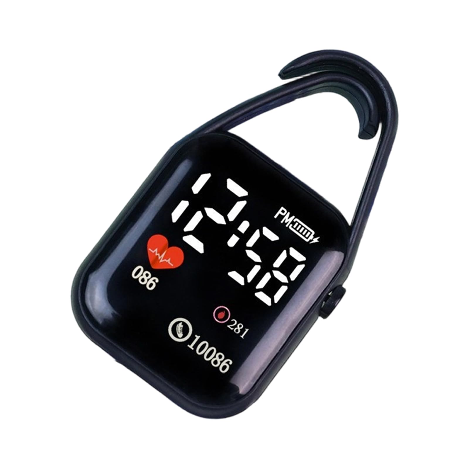 Tertioi Keychain LED Digital Electronic Watch for Students and Professional Hanging Touch Digital Square Watches Student Time Management Tool