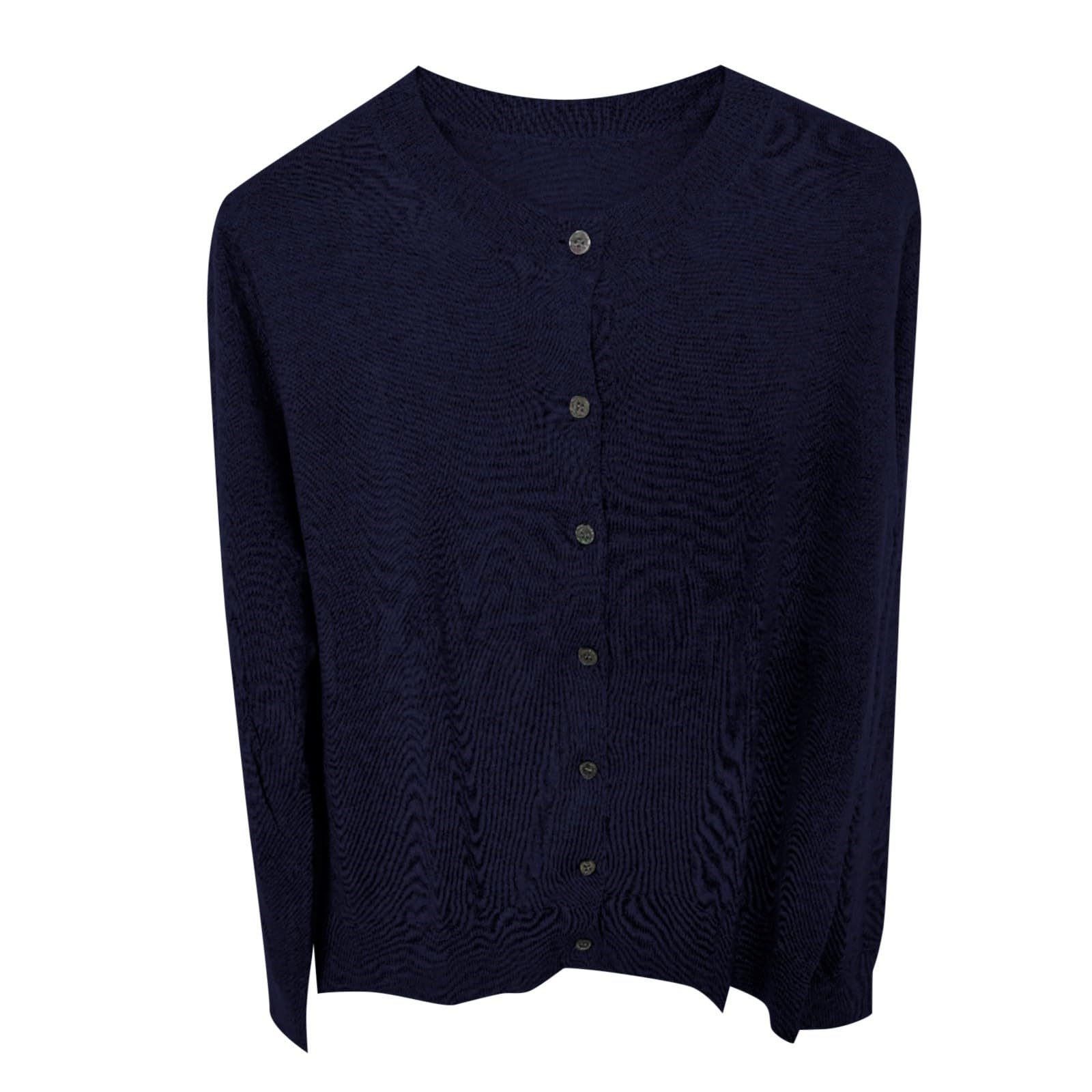 Cardigan Décontracté Léger Gilet Femme - Pull Cardigan Léger Coupe Slim pour Confortable Veste en Tricot À Manches Longues Et Col Rond Ouvert sur Le Devant