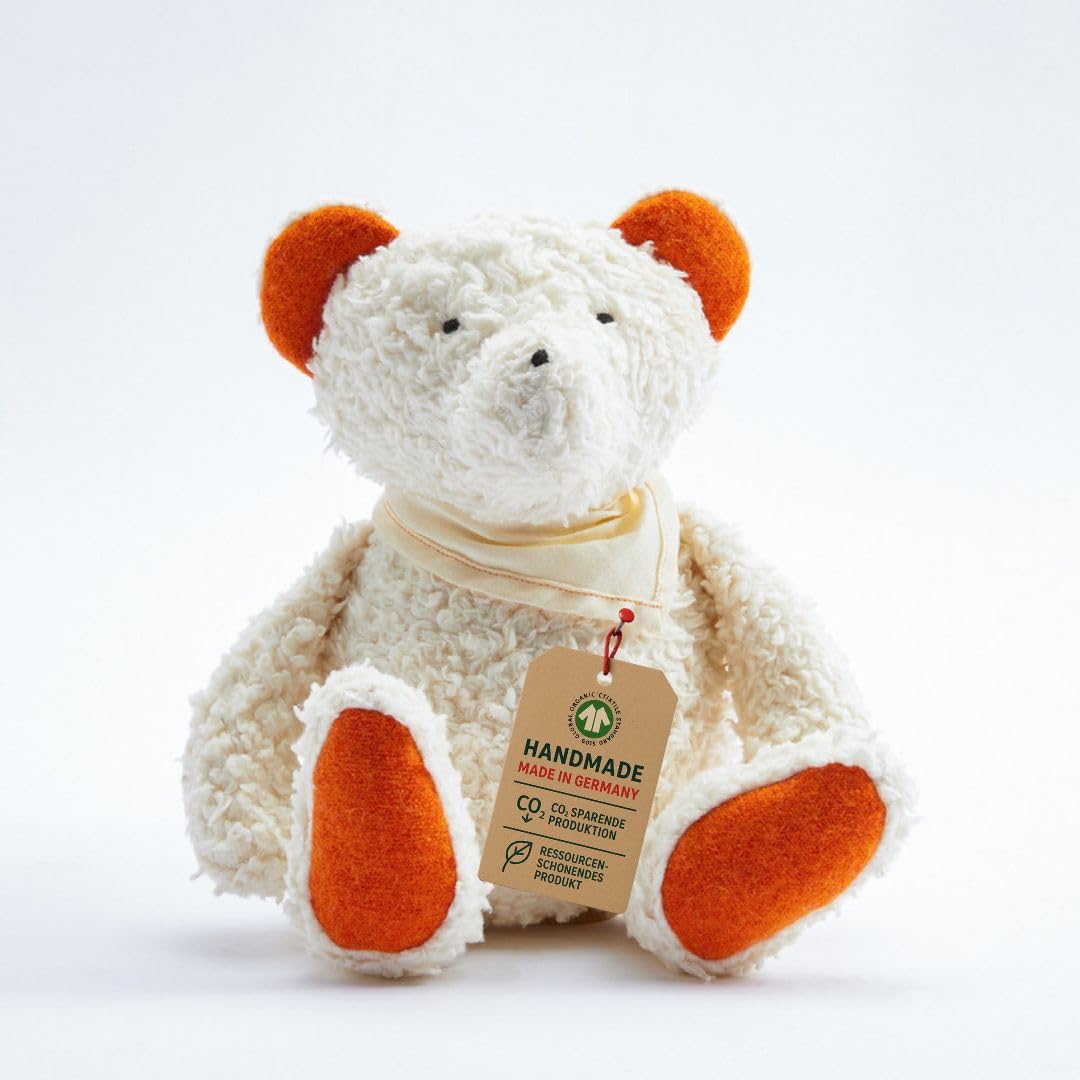 Efie gioco & peluche Teddy con fazzoletto, biologico, 100% Made in Germany