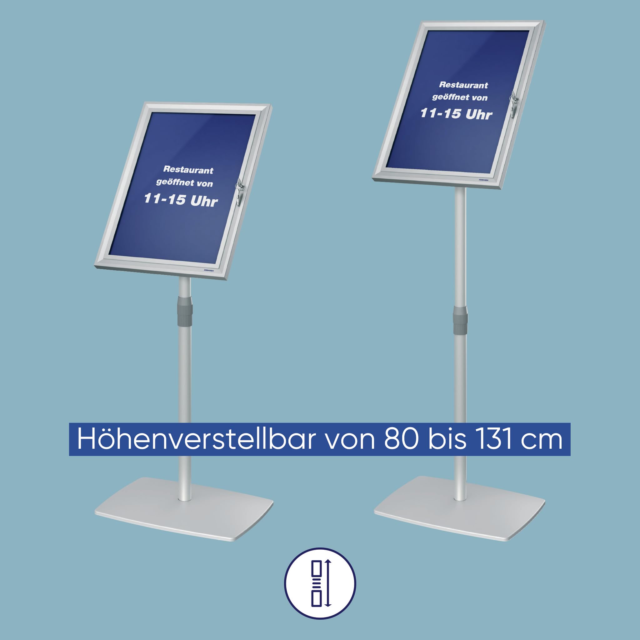 FRANKEN PRO BS0908L Security A3 - Soporte para carteles (con cerradura)