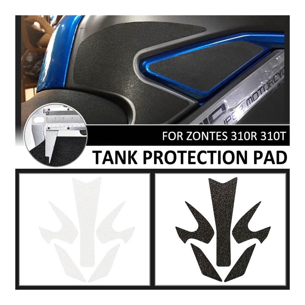 Protector Depósito Etiqueta Almohadilla Antideslizante para Tanque Combustible Y Motocicleta Protectora Agarre Lateral para Rodilla para ZT 310 RT 310R 310T ZT310R ZT310T