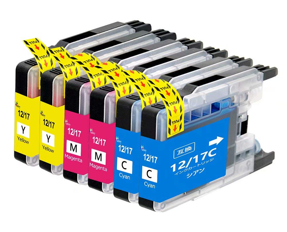 Amazon.co.jp: ブラザー用互換 インクカートリッジB- LC12 B-LC17