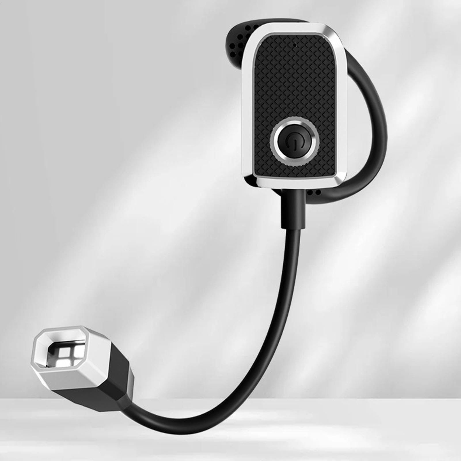 Générique Ear Wearing Reading Light, Ricaricabile Led Folding Ear Light, Regolabile Lightweight for Home, Travel, Camping