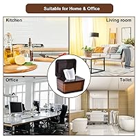 Vista 6 de Dispensador de toallitas y bolsa/bolsa de pañuelos, toallitas/estuche de pañuelos con tapa segura de sellado de humedad, patas de goma