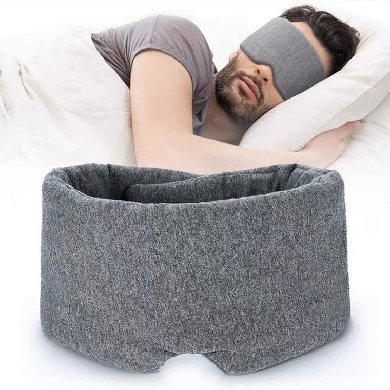 Sleep Eye Mask Adjustable Cotton Eye Blindfold for Travel Flight Rest Comfortable and Breathable Sleeping Mask for Women