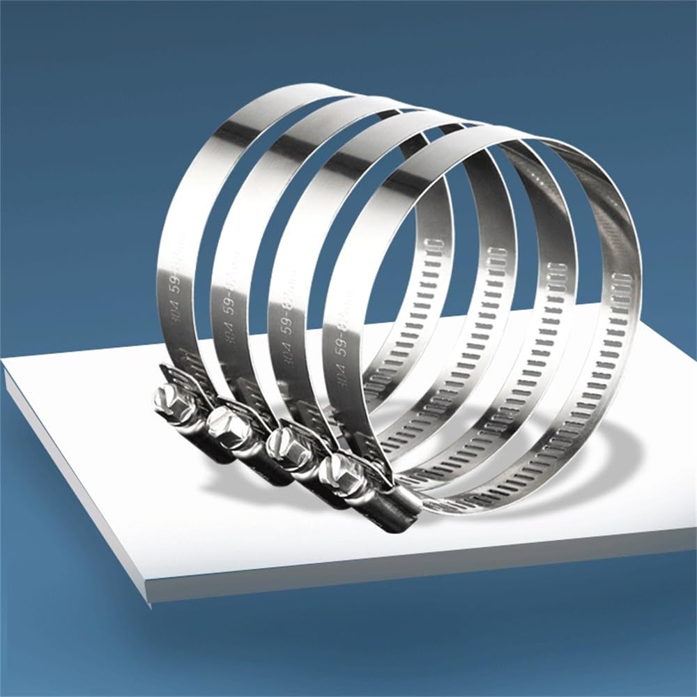 Colliers de serrage pour tuyaux de 8 à 700 mm, 1 pièce, en acier inoxydable, pour automobile, tuyau de carburant, plomberie, eau, 600, 700 mm